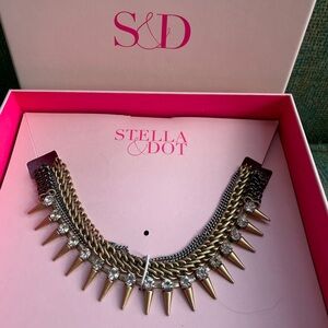 Stella & Dot Renegade Statement Necklace,  Mixed Metal, New in Box